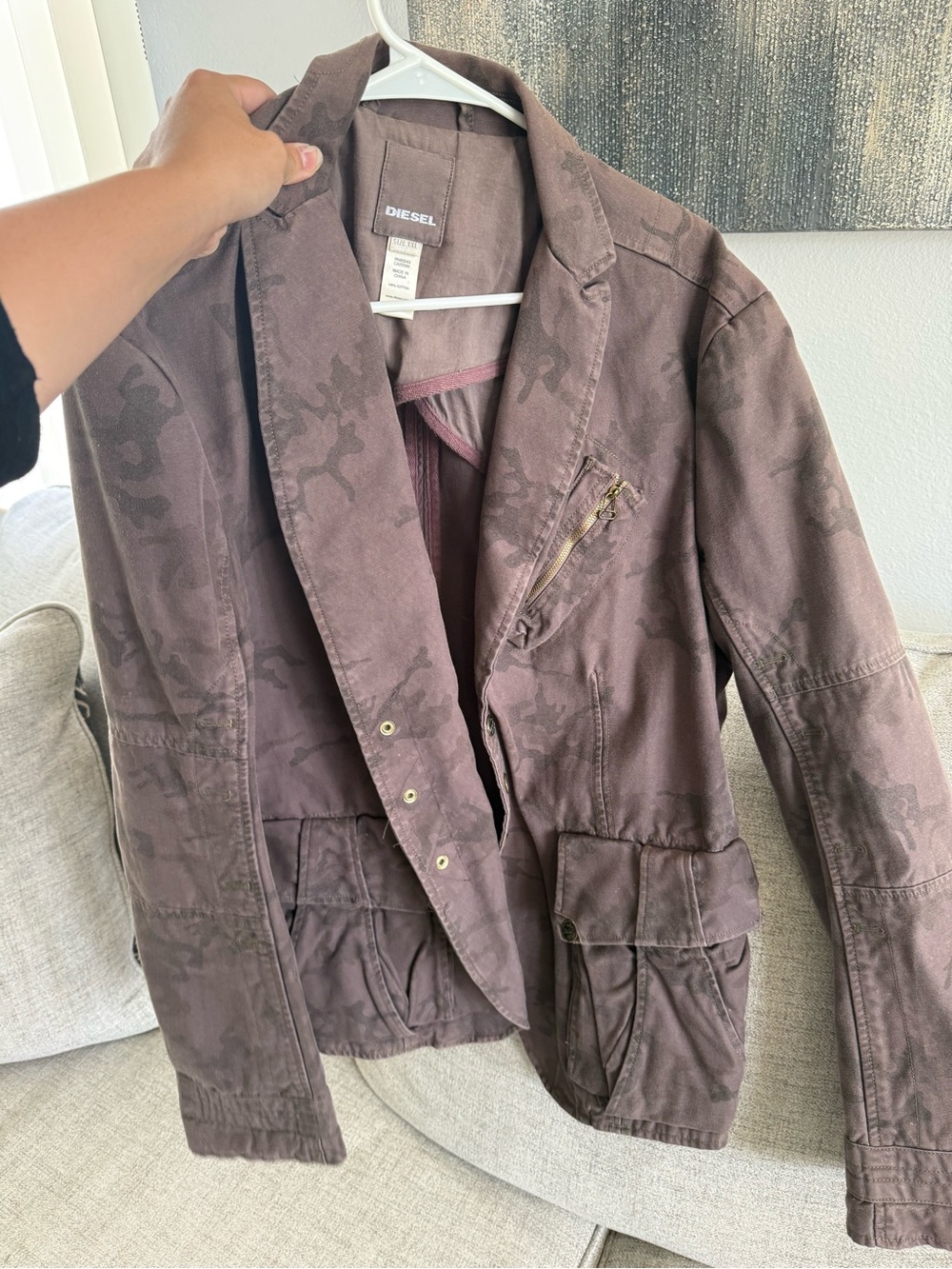 vintage Y2K-era Diesel blazer jacket